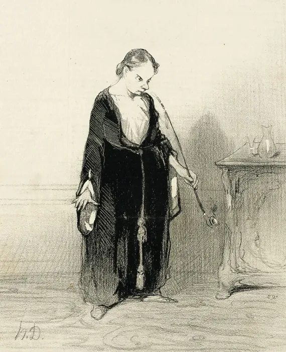 Framed Print : O Plaisir de l'opium que tu me ravis!... 1844. Creator: Honore Daumier Framed Print : O Plaisir de l'opium que tu me ravis!... 1844. Creator: Honore Daumier