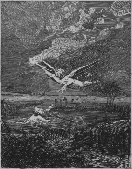 Framed Print : Will O the Wisp, c19th century Framed Print : Will O the Wisp, c19th century