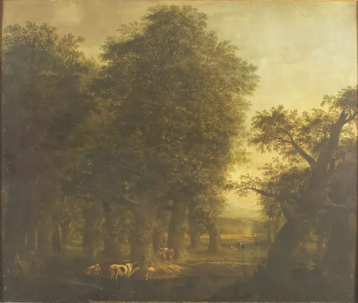 Framed Print : Oak Wood, 1786. Creator: Johann Friedrich Weitsch Framed Print : Oak Wood, 1786. Creator: Johann Friedrich Weitsch