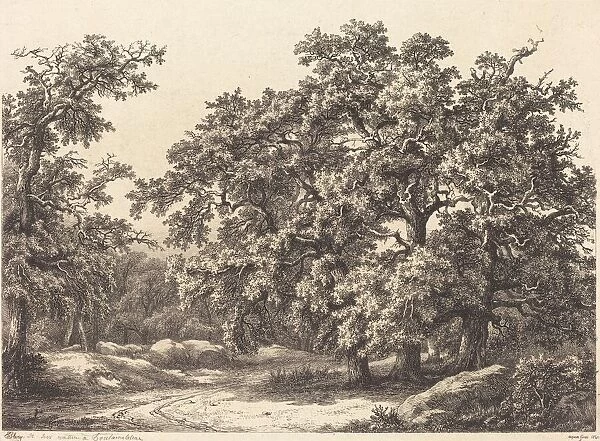 Oaks, 1840. Creator: Eugene Blery