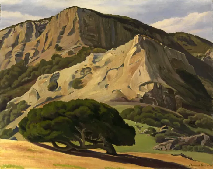 Framed Print : Oaks and Rocks--San Luis Obispo, 1930. Creator: Edward Bruce Framed Print : Oaks and Rocks--San Luis Obispo, 1930. Creator: Edward Bruce