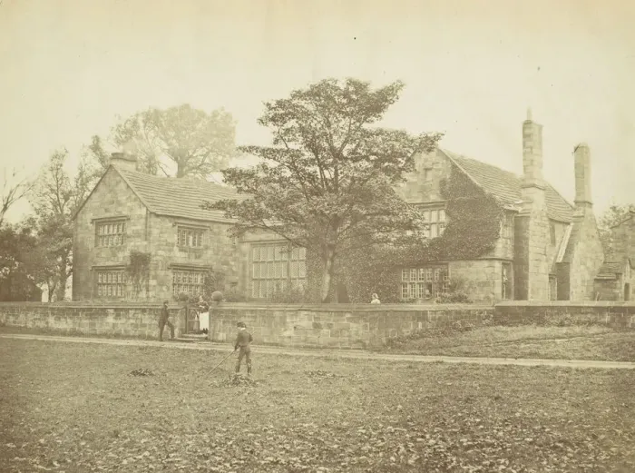 Framed Print : Oakwell Hall near Bristol, the Field Head of Shirley, 1860s. Creator: Unknown Framed Print : Oakwell Hall near Bristol, the Field Head of Shirley, 1860s. Creator: Unknown
