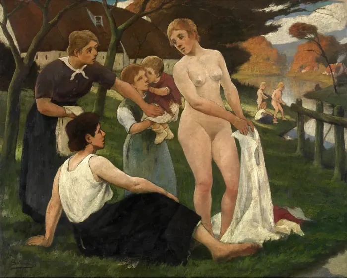 Framed Print : Oasis, 1905. Creator: Eugene Laermans Framed Print : Oasis, 1905. Creator: Eugene Laermans