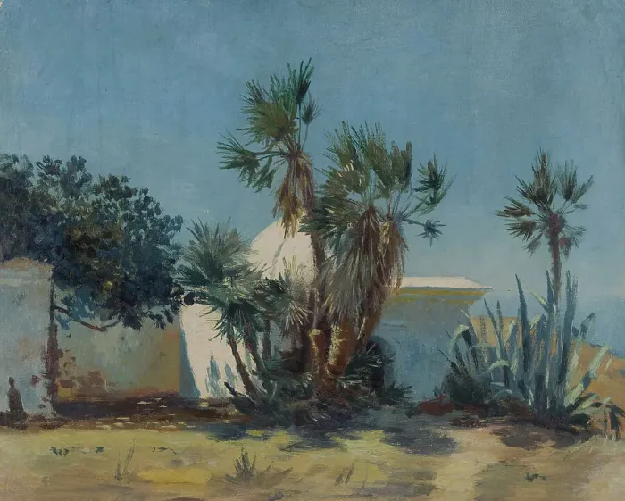 Framed Print : The Oasis, c.1890. Creator: Henry Brokman Framed Print : The Oasis, c.1890. Creator: Henry Brokman