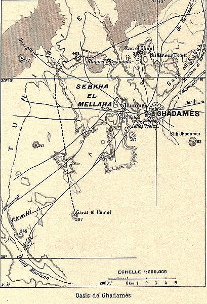 'Oasis de Ghadames; Le Nord-Est Africain, 1914. Creator: Unknown