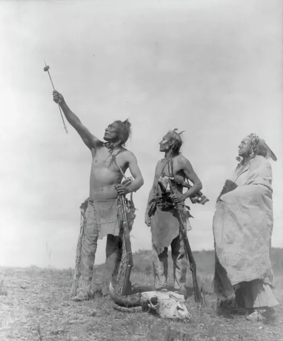 Framed Print : The Oath-Apsaroke, c1908. Creator: Edward Sheriff Curtis Framed Print : The Oath-Apsaroke, c1908. Creator: Edward Sheriff Curtis