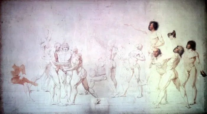 Framed Print : The Oath in the Tennis Court, 1791. Artist: Jacques Louis David Framed Print : The Oath in the Tennis Court, 1791. Artist: Jacques Louis David