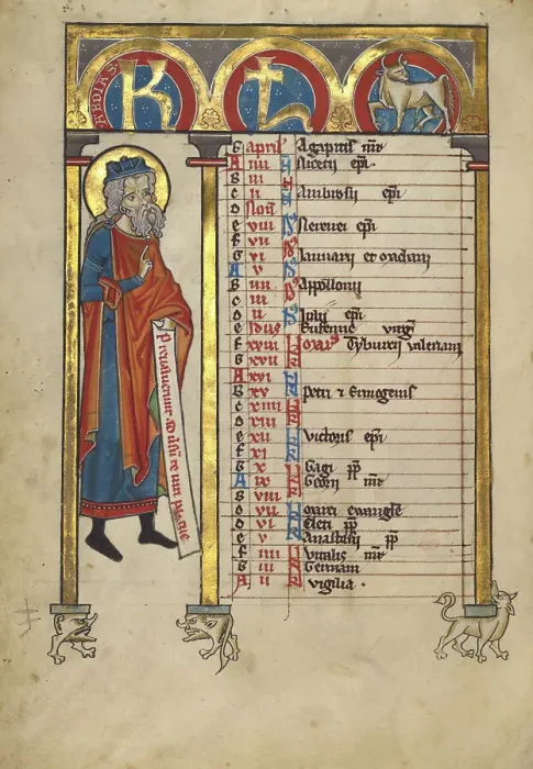 Framed Print : Obadiah; Psalter, about 1240-1250. Creator: Unknown Framed Print : Obadiah; Psalter, about 1240-1250. Creator: Unknown