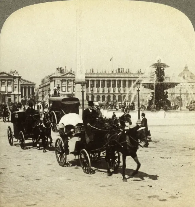 Framed Print : The obelisk and fountain, Place de la Concorde, Paris, France, 19th century. Artist: Underwood & Underwood Framed Print : The obelisk and fountain, Place de la Concorde, Paris, France, 19th century. Artist: Underwood & Underwood