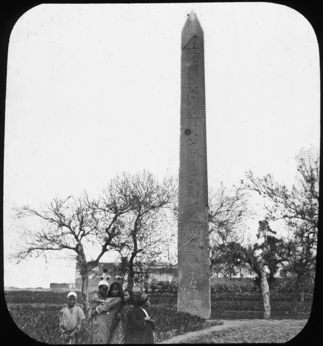 Framed Print : Obelisk, Heliopolis, Egypt, c1890. Artist: Newton & Co Framed Print : Obelisk, Heliopolis, Egypt, c1890. Artist: Newton & Co