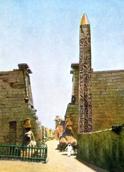 Obelisk at the Temple of Rameses II, Luxor, Egypt, 20th Century