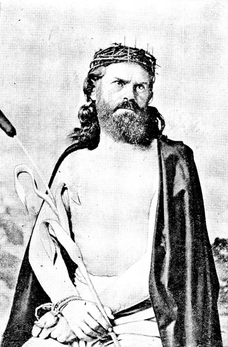 Framed Print : The Ober-Ammergau Passion Play: Christus (Joseph Maier), 1890. Creator: Unknown Framed Print : The Ober-Ammergau Passion Play: Christus (Joseph Maier), 1890. Creator: Unknown