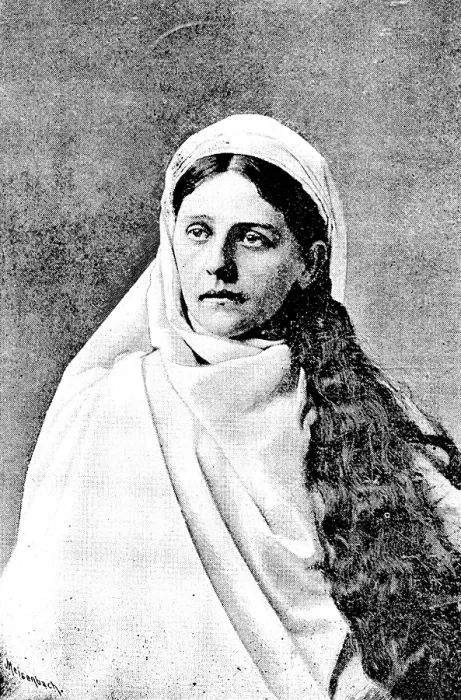 Framed Print : The Ober-Ammergau Passion Play: Mary the mother of Jesus (Rosa Lang), 1890. Creator: Unknown Framed Print : The Ober-Ammergau Passion Play: Mary the mother of Jesus (Rosa Lang), 1890. Creator: Unknown