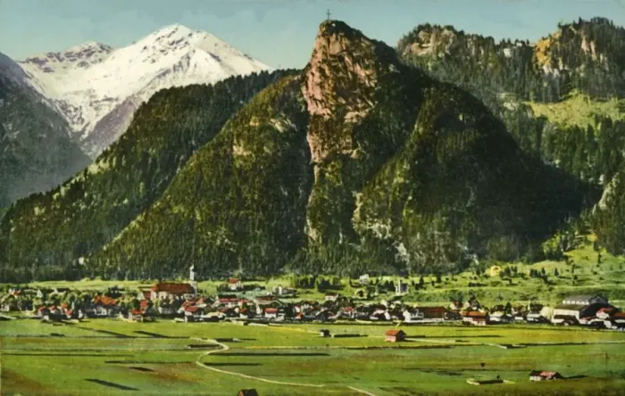 Framed Print : Oberammergau, Bavaria, Germany c1922. Creator: Lorenz Franzl Framed Print : Oberammergau, Bavaria, Germany c1922. Creator: Lorenz Franzl
