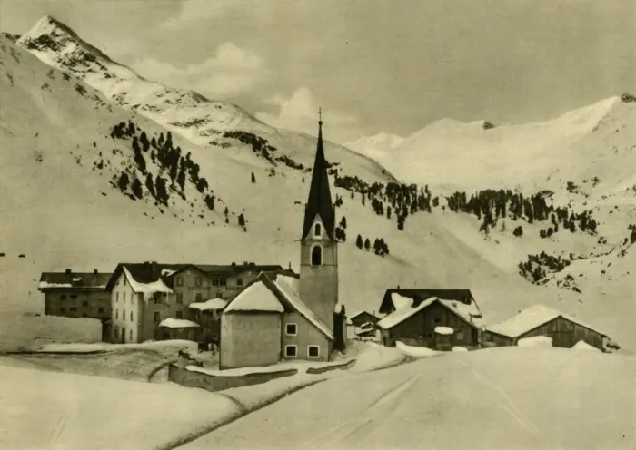 Framed Print : Obergurgl, Tyrol, Austria, c1935. Creator: Unknown Framed Print : Obergurgl, Tyrol, Austria, c1935. Creator: Unknown