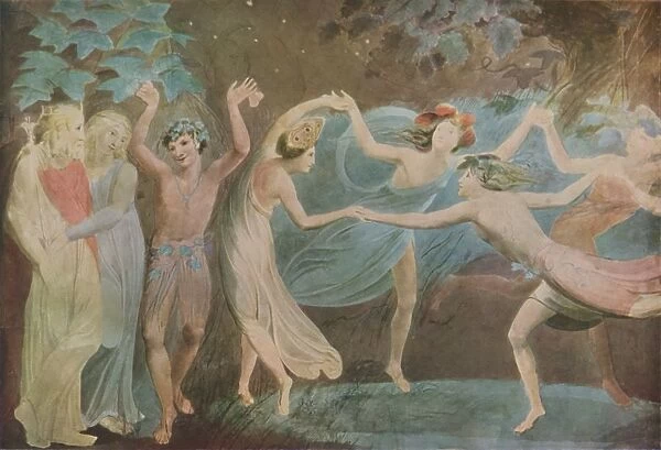 Oberon, Titania and Puck with Fairies dancing, 1786. Artist: William Blake