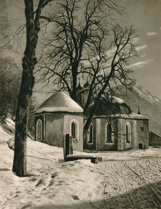 Framed Print : Oberstdorf (Allgau). Lorettokapelle, 1931. Artist: Kurt Hielscher Framed Print : Oberstdorf (Allgau). Lorettokapelle, 1931. Artist: Kurt Hielscher