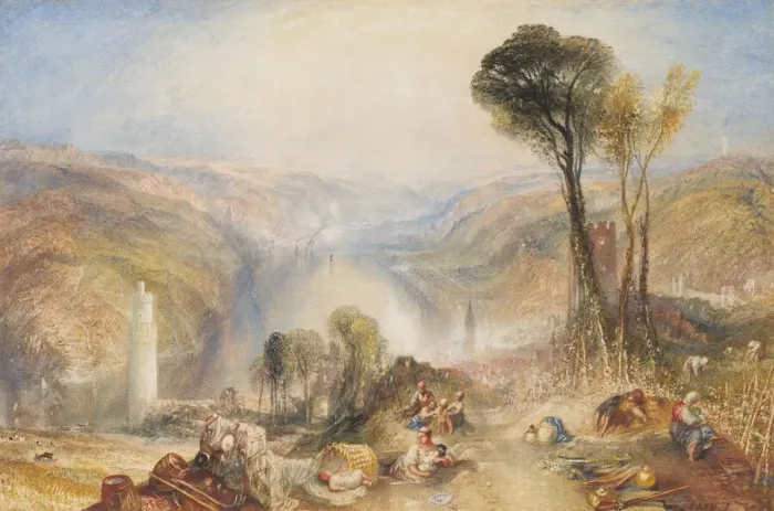 Framed Print : Oberwesel, 1840. Creator: JMW Turner Framed Print : Oberwesel, 1840. Creator: JMW Turner