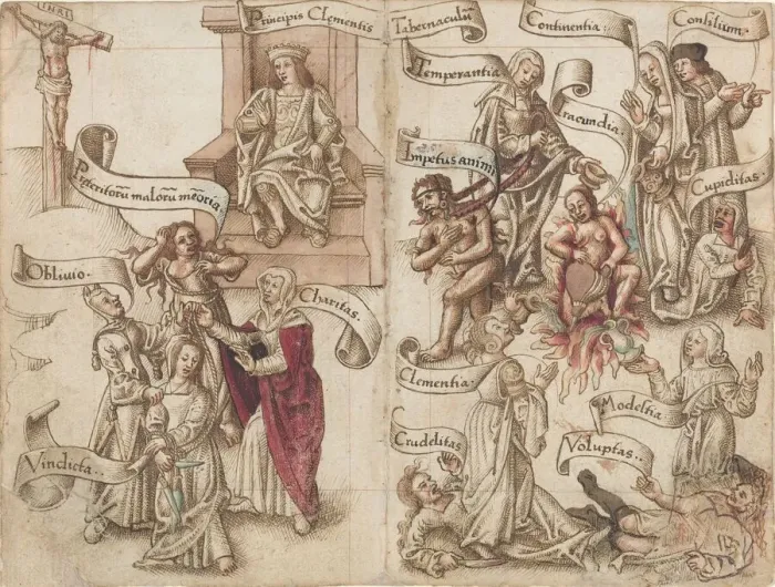 Framed Print : Obliterate the Trace of the Pot in the Ashes [fol. 32 verso  /  33 recto], c. 1512  /  1515