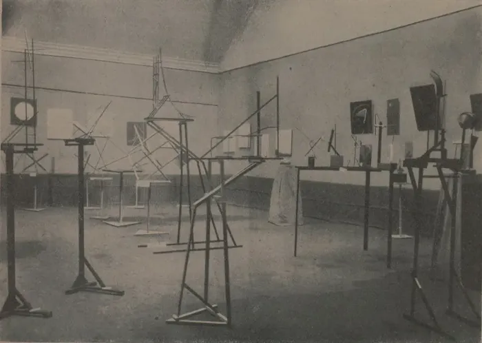 Framed Print : The OBMOKhU exhibition, 1921, 1921. Creator: Anonymous Framed Print : The OBMOKhU exhibition, 1921, 1921. Creator: Anonymous