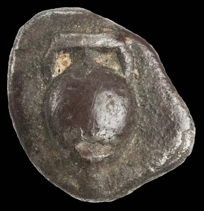 Framed Print : Obol. Athens, Attica. Amphora, c540-520 BC. Creator: Numismatic, Ancient Coins Framed Print : Obol. Athens, Attica. Amphora, c540-520 BC. Creator: Numismatic, Ancient Coins