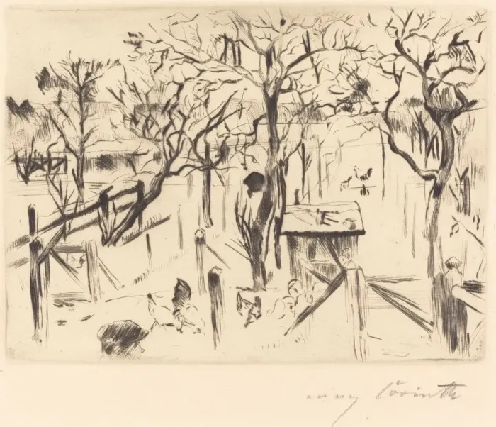 Framed Print : Obstgarten im Herbst (Fruit Garden in Autumn), 1912. Creator: Lovis Corinth Framed Print : Obstgarten im Herbst (Fruit Garden in Autumn), 1912. Creator: Lovis Corinth