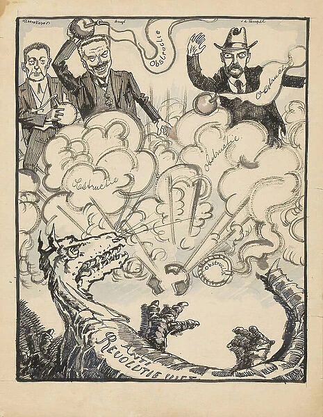 Obstruction against the anti-revolution law, 1920-1930. Creator: Patrick Kroon