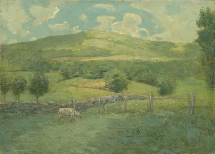 Framed Print : Obweebetuck, c. 1908. Creator: Julian Alden Weir Framed Print : Obweebetuck, c. 1908. Creator: Julian Alden Weir