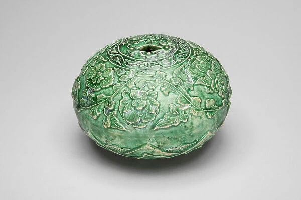 Ocarina (Whistle) with Scrolling Flower Heads, Lotus Leaves... Ming dynasty (1368-1644)