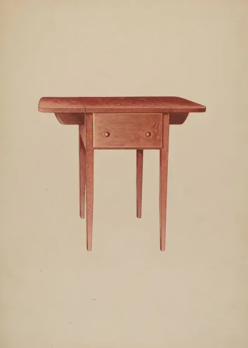 Framed Print : Occasional Table, 1937. Creator: Albert Ryder Framed Print : Occasional Table, 1937. Creator: Albert Ryder