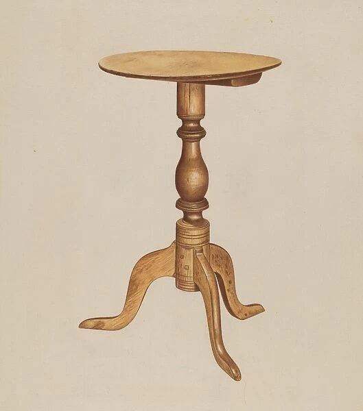 Occasional Table, c. 1938. Creator: Michael Riccitelli