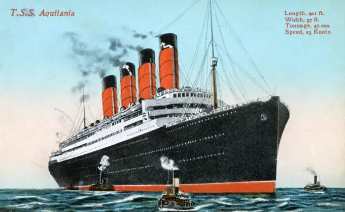 Framed Print : Ocean liner RMS Aquitania, 20th century Framed Print : Ocean liner RMS Aquitania, 20th century