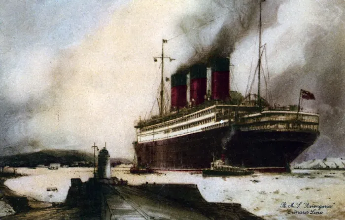 Framed Print : The ocean liner RMS Berengaria, 20th century Framed Print : The ocean liner RMS Berengaria, 20th century