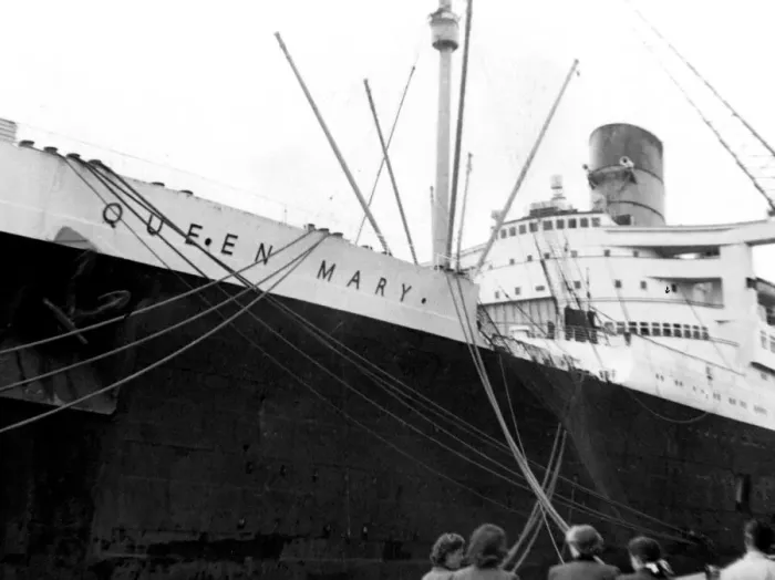 Framed Print : Ocean liner RMS Queen Mary, 20th century Framed Print : Ocean liner RMS Queen Mary, 20th century