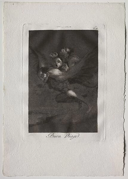 Ochenta Caprichos: Bon Voyage, 1793-1798. Creator: Francisco de Goya (Spanish, 1746-1828)