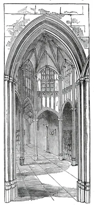 Framed Print : The Octagon Vestibule, Lincolns Inn New Buildings, 1845. Creator: Unknown Framed Print : The Octagon Vestibule, Lincolns Inn New Buildings, 1845. Creator: Unknown