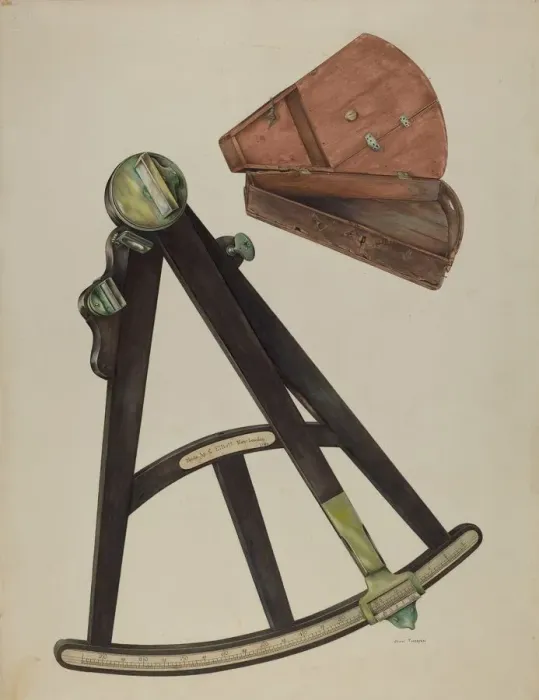 Framed Print : Octant, 1939. Creator: John Thorsen Framed Print : Octant, 1939. Creator: John Thorsen
