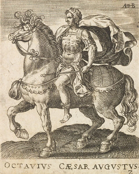 Octavius Caesar Augustus from Twelve Caesars on Horseback, ca. 1565-1587., ca. 1565-1587
