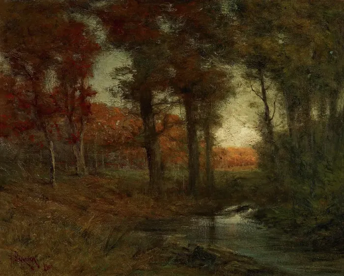 Framed Print : October Morning, 1901. Creator: Franklin De Haven Framed Print : October Morning, 1901. Creator: Franklin De Haven