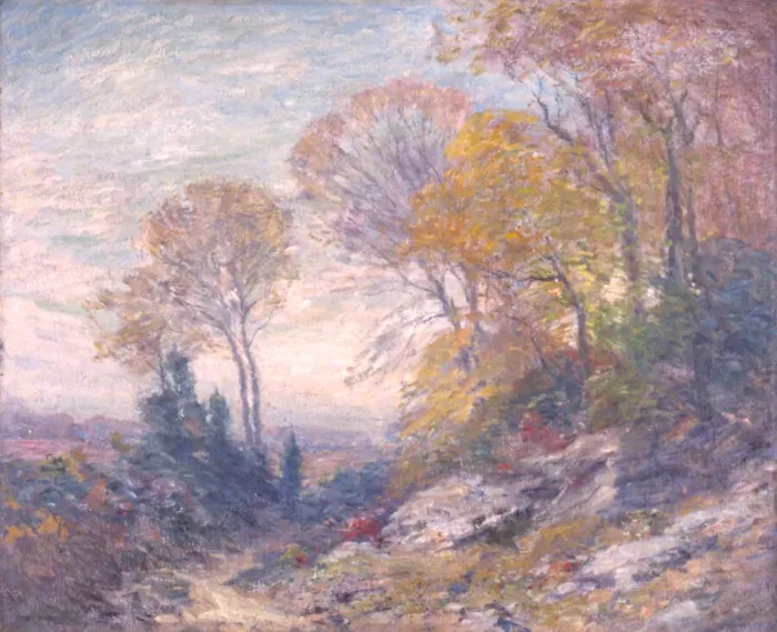 Framed Print : October Morning, ca. 1910. Creator: Frank A. Bicknell Framed Print : October Morning, ca. 1910. Creator: Frank A. Bicknell