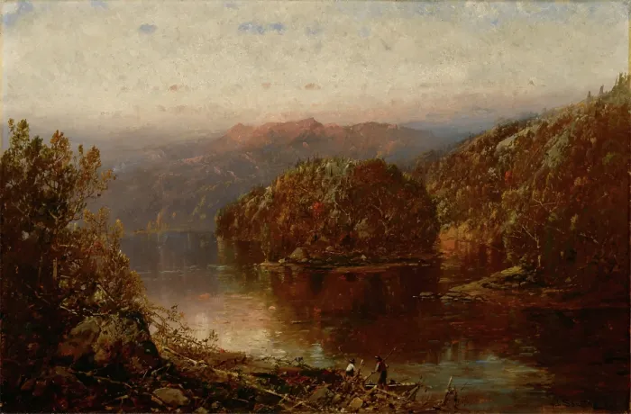 Framed Print : October Morning in New Hampshire, 1881. Creator: William Louis Sonntag Framed Print : October Morning in New Hampshire, 1881. Creator: William Louis Sonntag