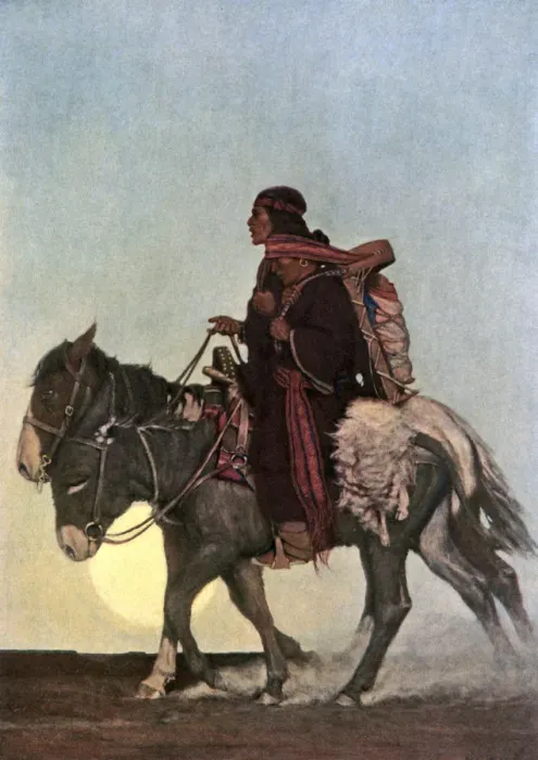 Framed Print : On the October Trail, early 20th century. Artist: NC Wyeth Framed Print : On the October Trail, early 20th century. Artist: NC Wyeth