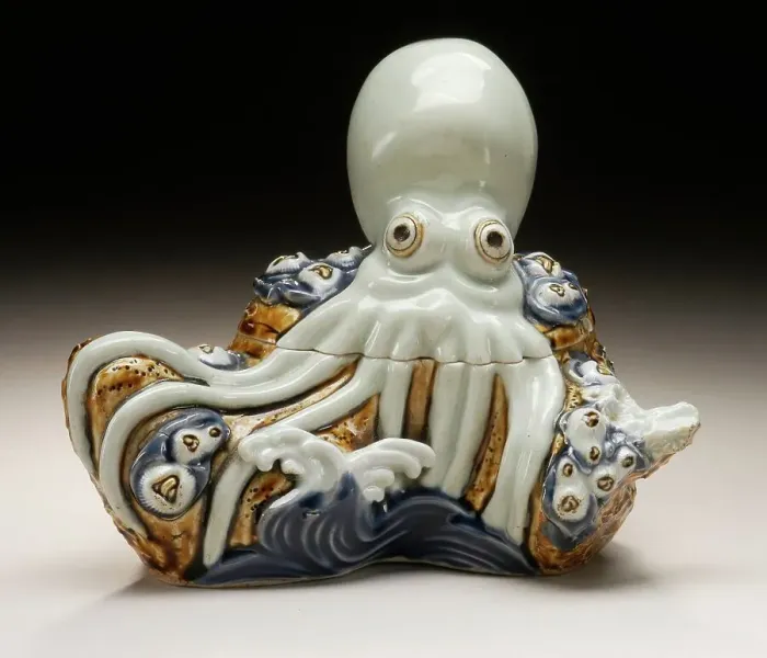 Framed Print : Octopus Form Box, Late 19th century. Creator: Unknown Framed Print : Octopus Form Box, Late 19th century. Creator: Unknown