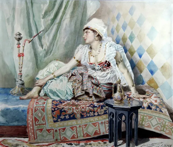 Framed Print : An Odalisque, 1888 Framed Print : An Odalisque, 1888