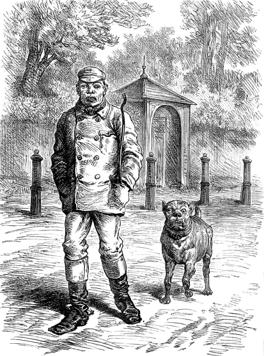 Framed Print : Odd Sketches at the Zoological Gardens: Like Master Like Man, 1881. Creator: Unknown Framed Print : Odd Sketches at the Zoological Gardens: Like Master Like Man, 1881. Creator: Unknown