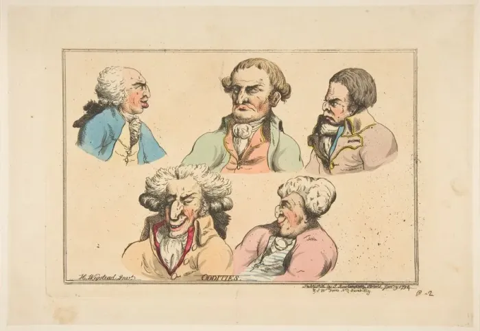 Framed Print : Oddities, January 1794. Creator: Thomas Rowlandson Framed Print : Oddities, January 1794. Creator: Thomas Rowlandson