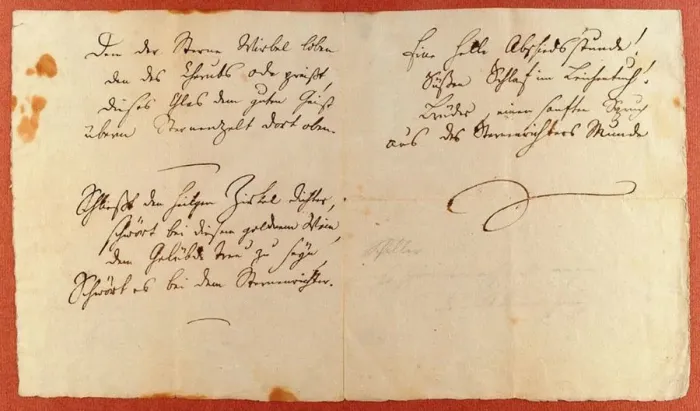 Framed Print : From the Ode to Joy (An die Freude). Autograph manuscript, 1785 Framed Print : From the Ode to Joy (An die Freude). Autograph manuscript, 1785
