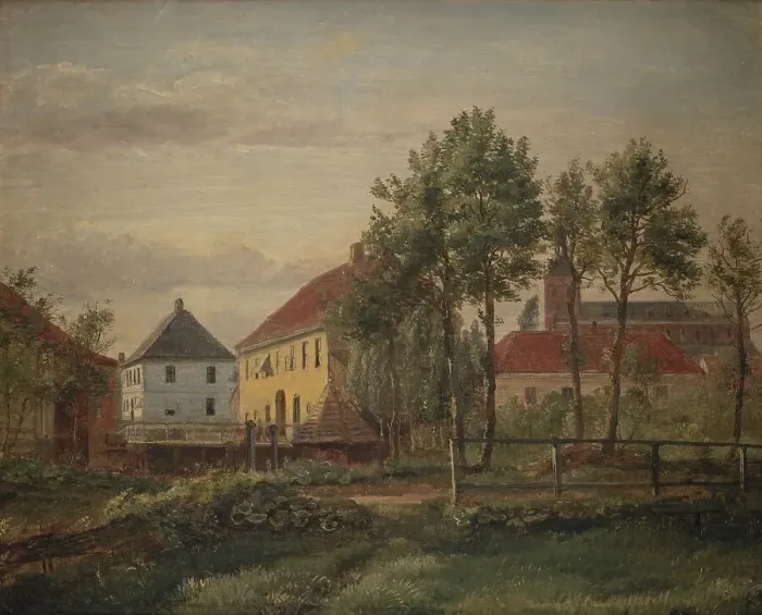 Framed Print : A Mill in Odense, 1642-1645. Creator: Dankvart Dreyer Framed Print : A Mill in Odense, 1642-1645. Creator: Dankvart Dreyer
