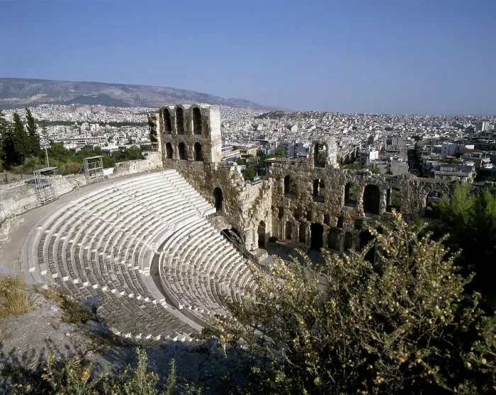 Framed Print : Odeon of Herodes Atticus, Athens, Greece, 2018. Creator: Ethel Davies Framed Print : Odeon of Herodes Atticus, Athens, Greece, 2018. Creator: Ethel Davies