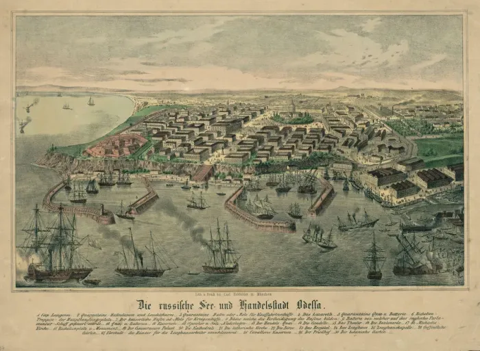 Framed Print : The Odessa Map. Artist: Anonymous Framed Print : The Odessa Map. Artist: Anonymous